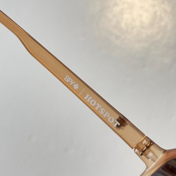 SPY Hotspot Retro Style 'Smoke Fade' Sunglasses Translucent Amber Frame - Picture 5 of 7